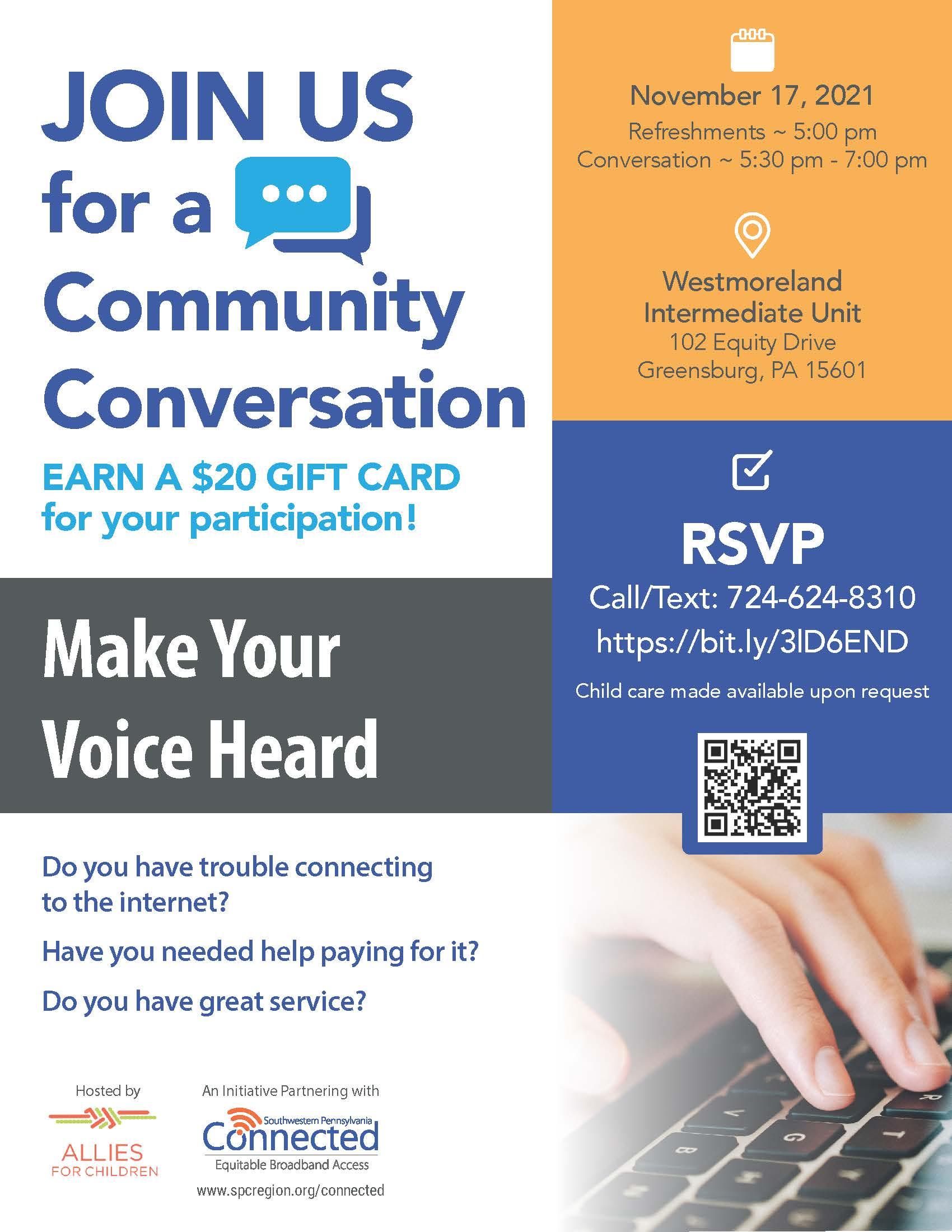 Westmoreland Community Conversation-November 17, 2021